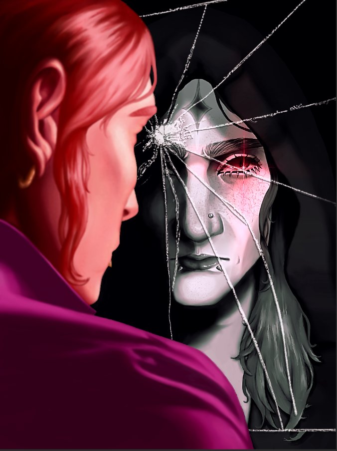enderwener's tweet photo. in honor of katieb's birthday ( HAPPY BIRTHDAY KATIE!!🎊) heres a q!katie/c!katie artwork that i finally finished from june!!! im considering making it into a card but well see🫡 https://t.co/4Oqtunk0gb