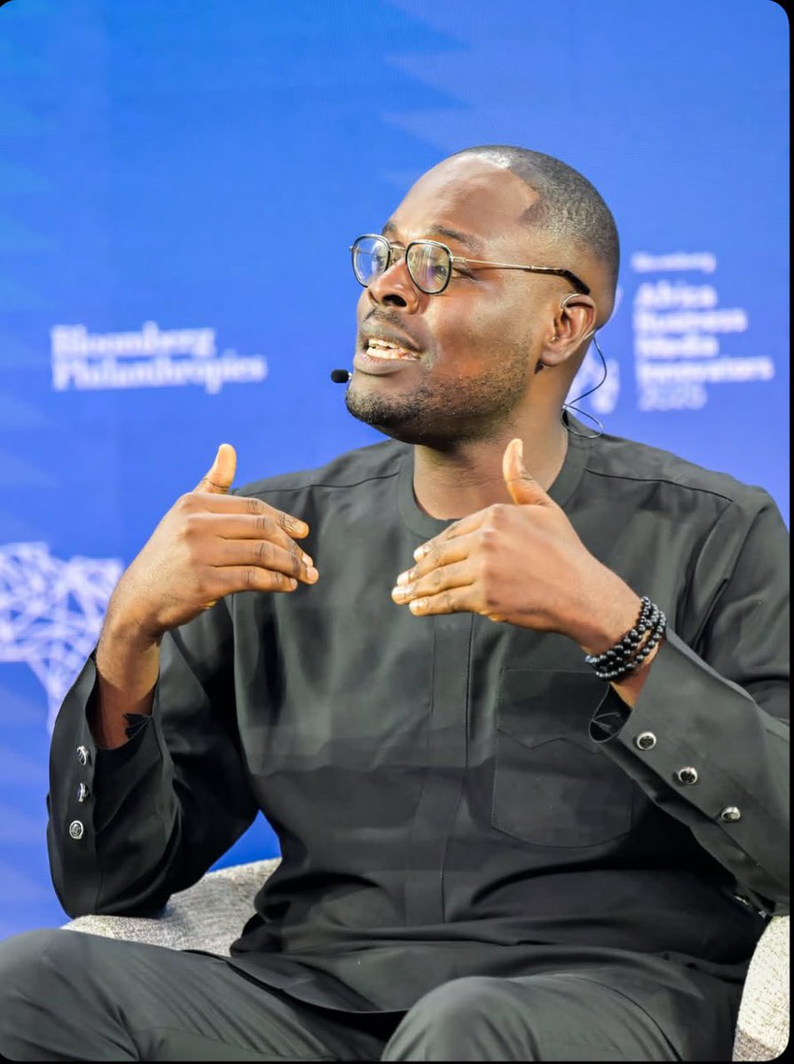 Chude's tweet photo. I went on stage at Bloomberg and chose to be fully human—emotional, vulnerable, warm and honest. The response reminded me that authenticity still connects, across continents and platforms. #WithChude #MadeForAfrica https://t.co/1lJ1iPAu7f