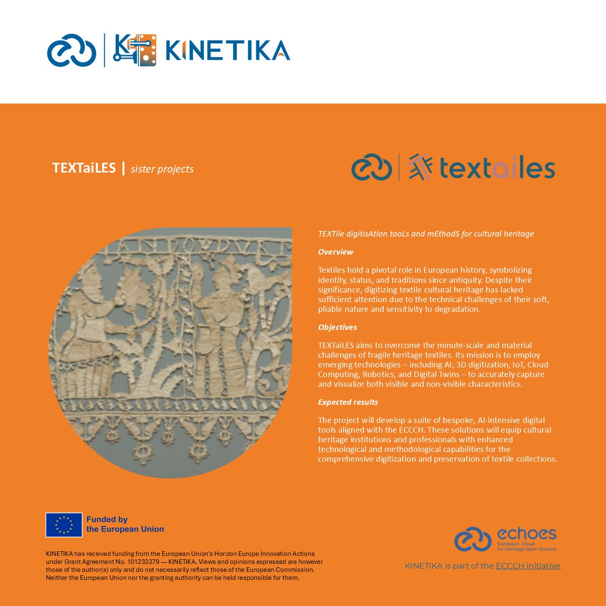 kinetikaproject's tweet photo. Today we are delighted to introduce our Sister Project @textailes_eu! 🏛️🧵

🔗 Discover more here: https://t.co/TMvzDXje1Z

This project is part of the #Eccch initiative, coordinated by the @echoes_eu project.

#KINETIKAEcch #EchoesEcch #CulturalHeritageCloud #SisterProjects https://t.co/zqEfdd4h4i