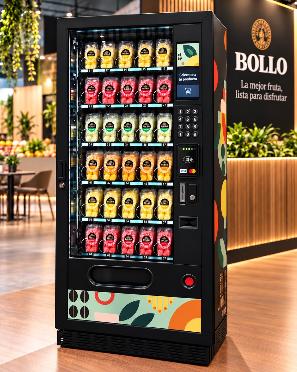 AgroNewsCV's tweet photo. .@bollofruits lleva la fruta fresca de IV gama al vending con una nueva línea lista para consumir que presenta en @FruitAttraction 

https://t.co/6IXWs3d5EJ 

#fruitattraction #bollo #vending #frutafresca https://t.co/M6felBcyIz