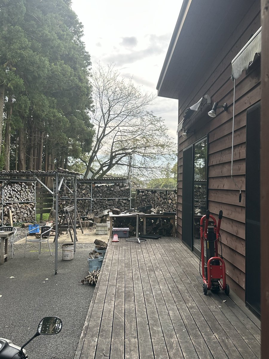 50APE's tweet photo. 県北走ってからのライダーズカフェ・シャリン https://t.co/ZtvYqGyhRD
