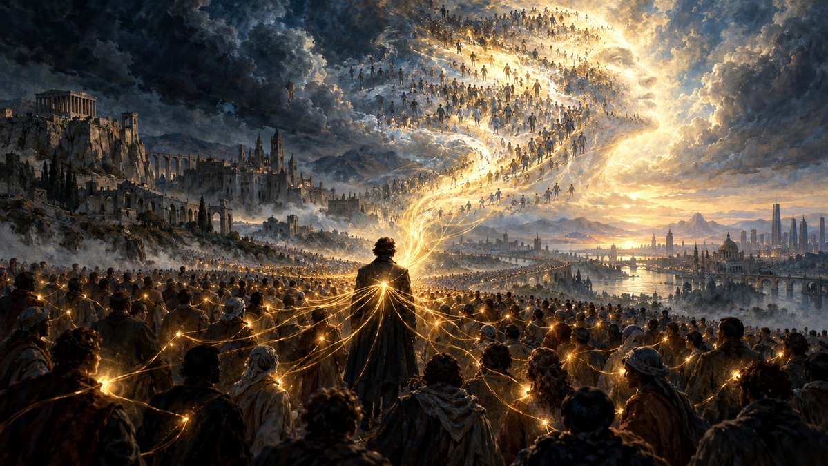 JMartindeOliva's tweet photo. «Los grandes hombres en la historia son aquellos cuyas propias metas particulares contienen la voluntad sustancial que es la voluntad del Espíritu del Mundo. [...] pero esto es una interioridad inconsciente que los grandes hombres traen a la conciencia para ellos.»
~ Hegel https://t.co/7ycM5ZLBi6