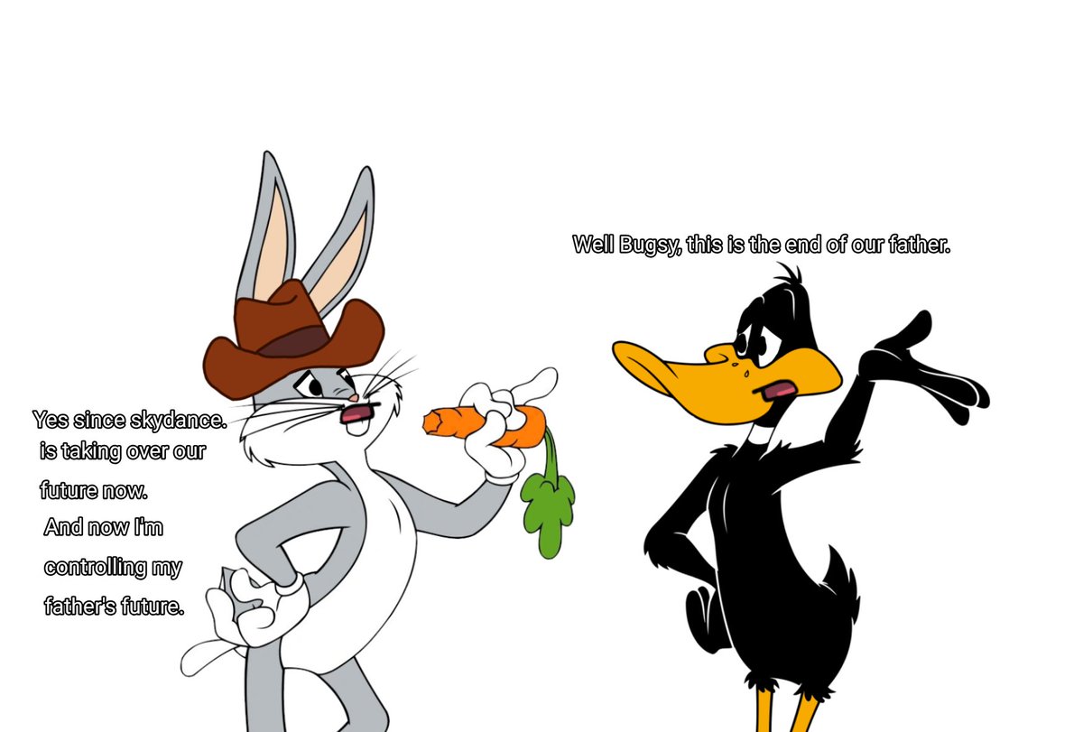 MixelsVideo's tweet photo. Bugs Bunny and Daffy Duck visit Warner Bros funeral (Comic Dud)
#RIPWarnerBros #RIPWARNERBROS #RIPWB #RIPParamount #RIPPARAMOUNT #GoodbyeWarnerBros #GoodbyeWB #GoodbyeParamount https://t.co/o4SM2jUIXx