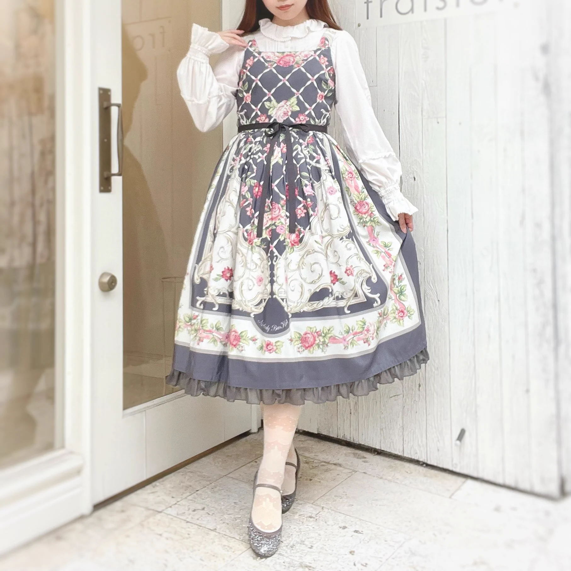 🩶再受注受付中🩶 【Melody BasKet】 ♡ロゼスカーフジャンパー