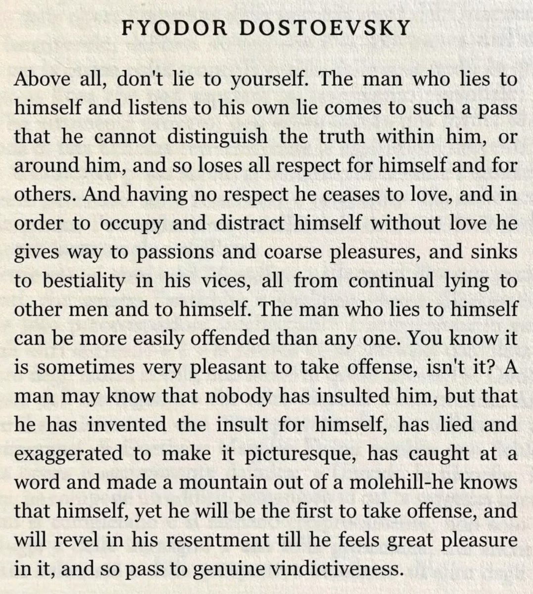 LeoTollstoy's tweet photo. If there is only one paragraph from Dostoevsky you'll ever read, let it be this: https://t.co/T8H3zCqtSe