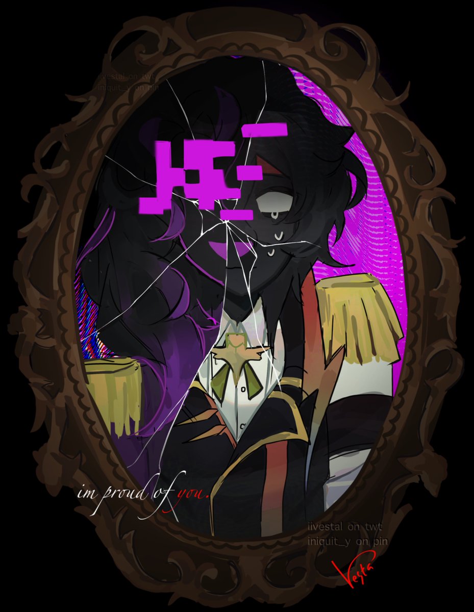 iivestal's tweet photo. i avoid my gaze in the mirror; i have no interest in learning what it feels like to meet my eyes.

#spokeisherefanart https://t.co/ko4RKBQwTv