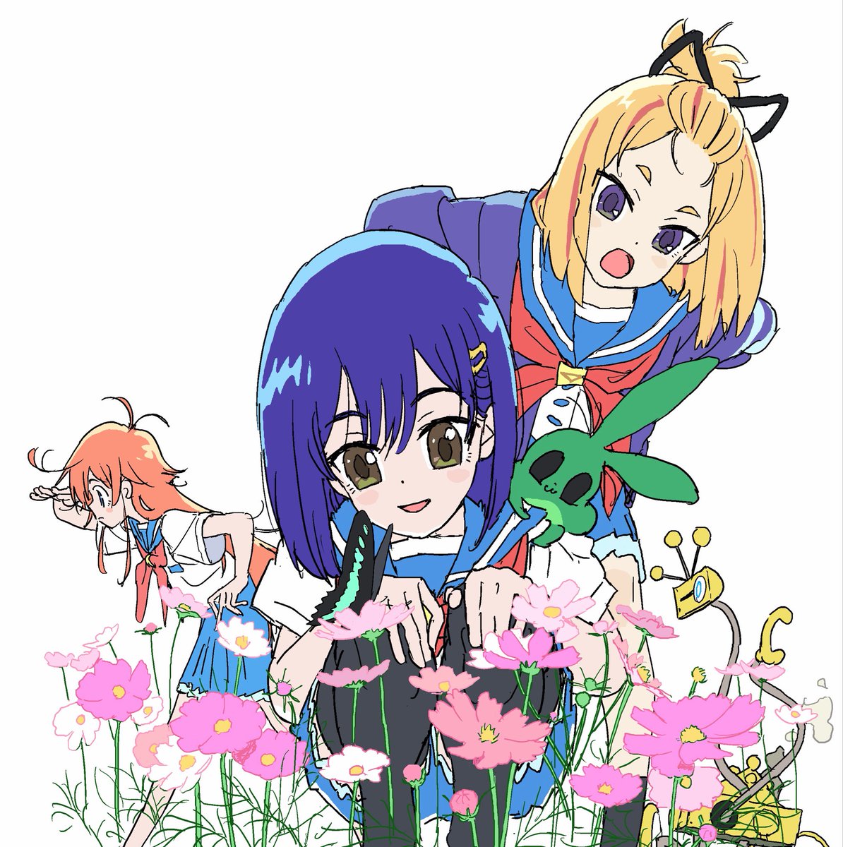 binobinobi's tweet photo. フリップフラッパーズ。もう10年ですか。 https://t.co/WSfher2q5P