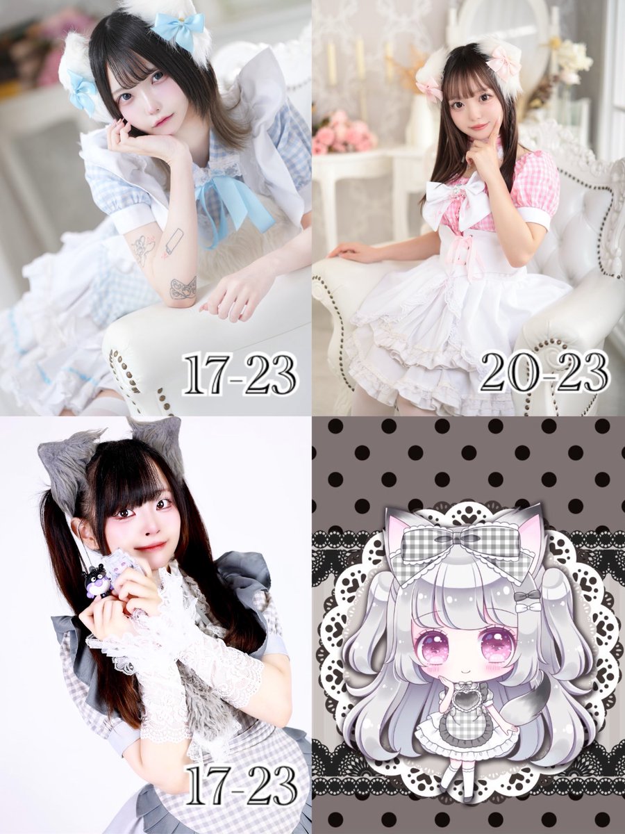 bar_ephemeral's tweet photo. ❤︎本日の出勤キャスト❤︎

🎃10月限定カラーメイド服👻

るみ　@nekotabetainen 
あくび@akubi_ephemeral 
めみ　@sucha_hy 

みなさまに会えるのをオオカミちゃん一同楽しみにしております🐺 https://t.co/7aZ0tbRAbj