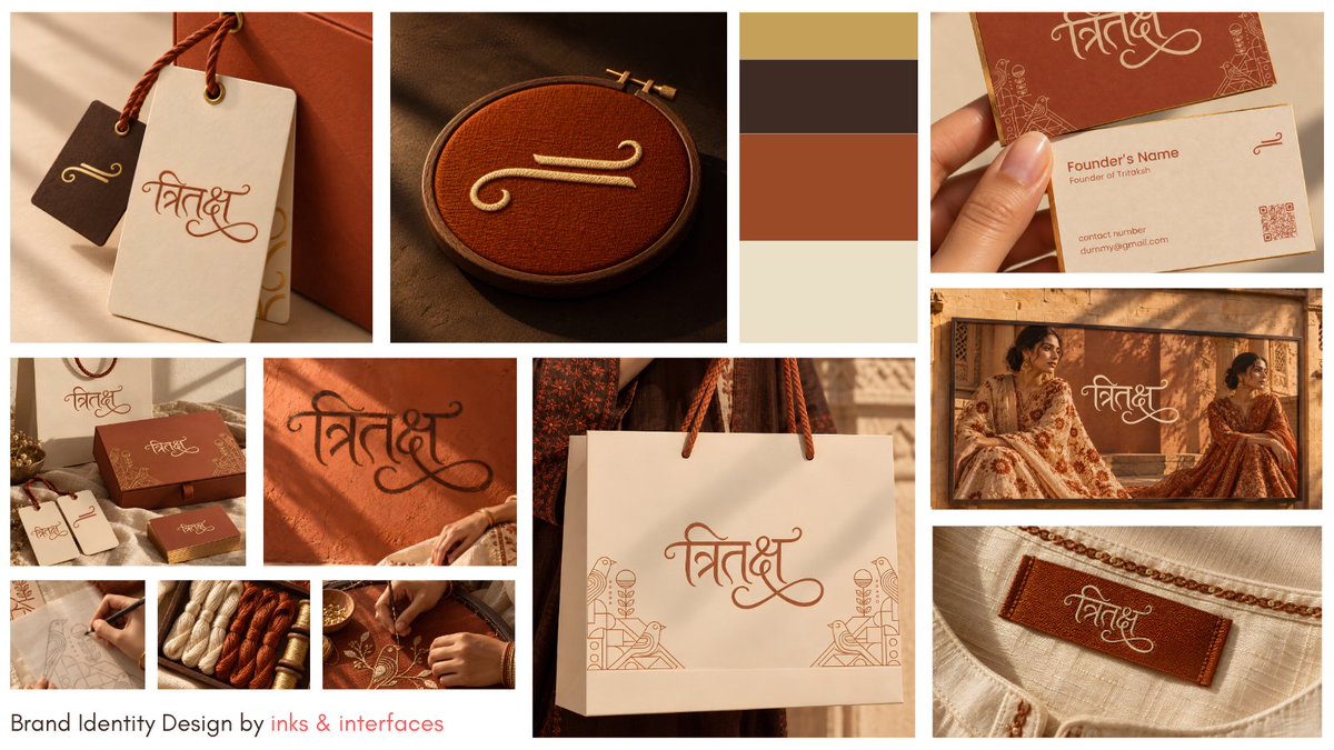 RotliwalaSakhi's tweet photo. More from Tritaksh Brand Identity Design https://t.co/HBOQvNWckt