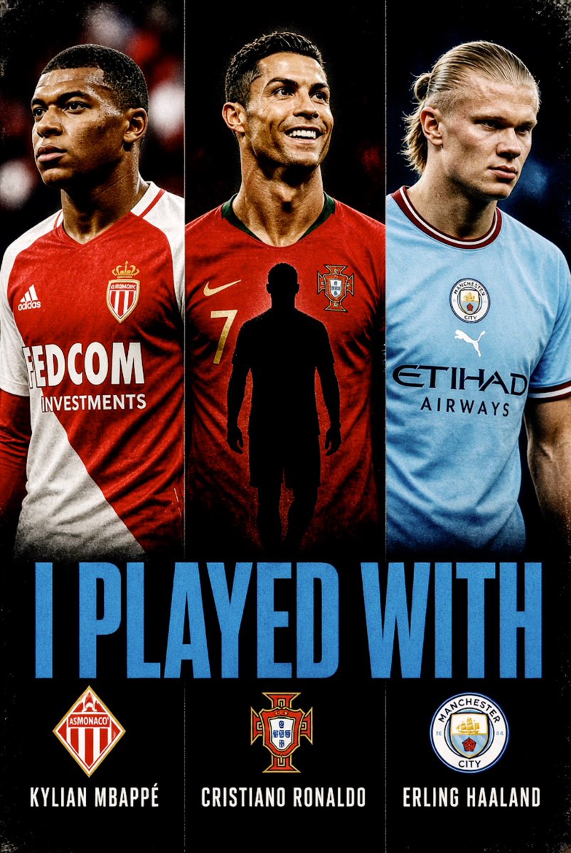 _UTDIMole's tweet photo. Guess the player who has played with Kylian Mbappe, Cristiano Ronaldo and Erling Haaland 

Very Hard https://t.co/2zDfEUD90y