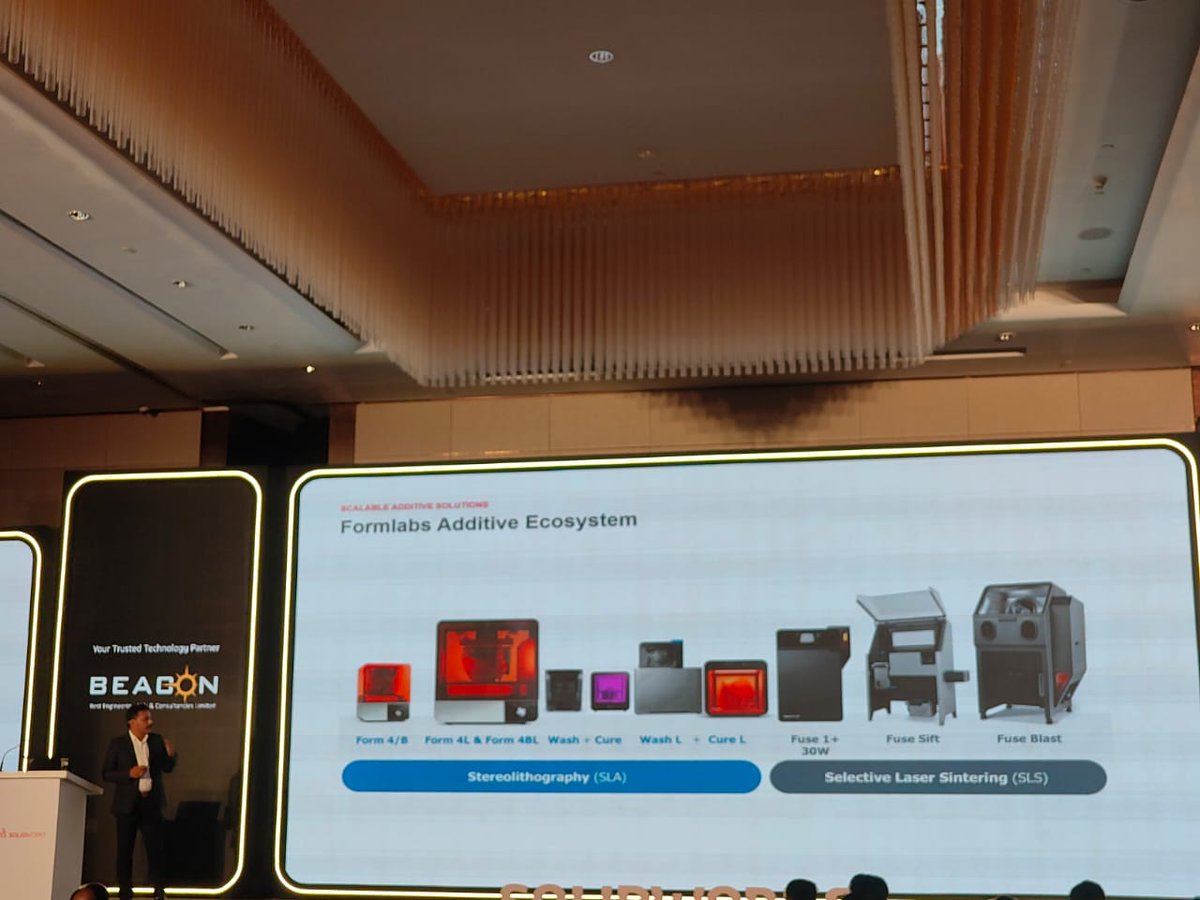 BEACONIndia_3D's tweet photo. What if your next prototype was ready before your next meeting? β‘ Vinod V, Business Head β 3D Printing at BEACON, showcases Formlabs and how 3D printing is accelerating ideas from design to physical product.
@formlabs
#Formlabs #3DPrinting #SWID2026 #BEACONIndia https://t.co/4nrWe99Lzp
