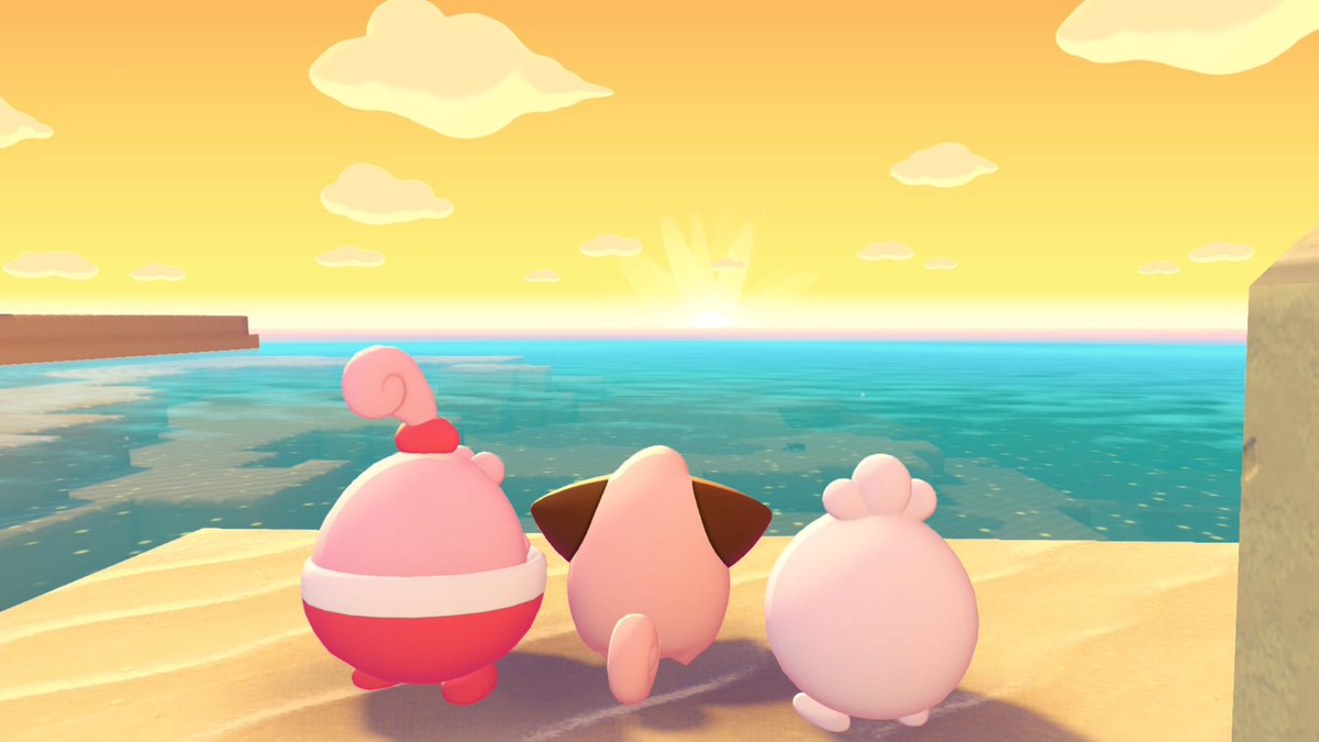 Pocoa_Pinpuku's tweet photo. 夕焼けを見に来たピンプク達
#ぽこあポケモン https://t.co/yNWWjRt8tk