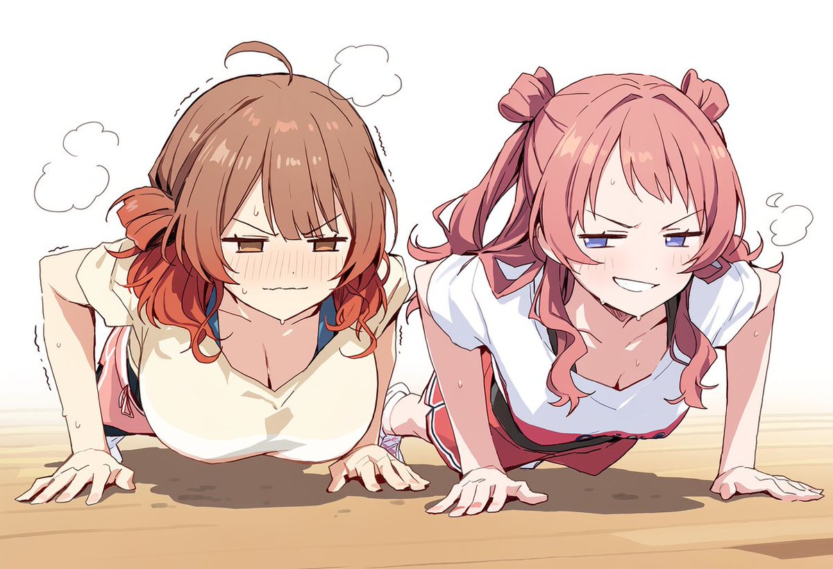 outounashi_'s tweet photo. 腕立て対決
パワーでは有利なはずなのにお姉ちゃんに勝てない
なぜだ https://t.co/B6lC1mpRWQ