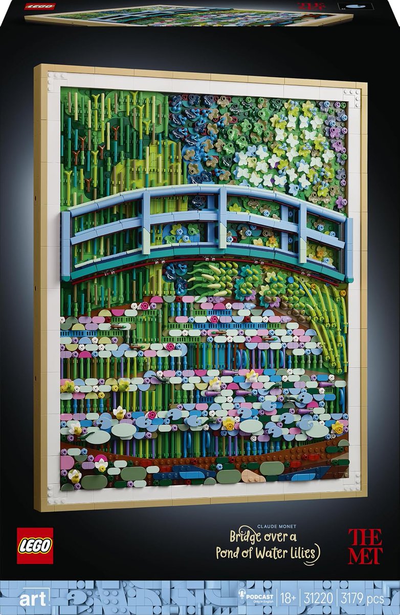 icklebricks's tweet photo. LEGO ART Claude Monet – Bridge over a Pond of Water Lilies 31220
PRIME DEAL £127.29 (RRP £179.99) → https://t.co/Po5LGgYevM
.
Pricing correct at time of posting
.
#lego #ad #legodeals #giftideas #afol #legoinvesting #art #monet #bridge #pond #waterlilies https://t.co/m1Ewiw01M7