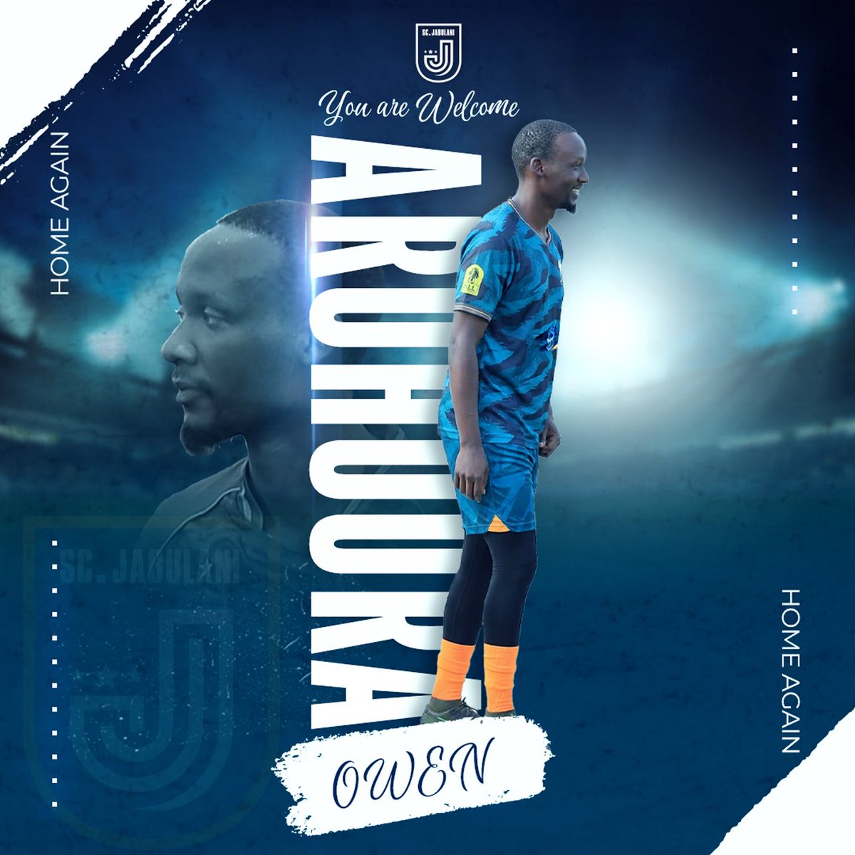 SC_Jabulani's tweet photo. OWEN IS BACK HOME. 🦁❤️

A house is not a home and home is where you belong 

Welcome back @owenz_ug5 

Let’s get back to business 
#UpTheJabulani https://t.co/bGQyPMMoI0