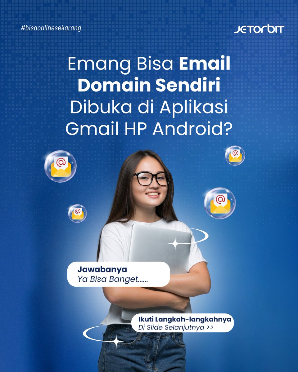 Jetorbithost's tweet photo. Emang Bisa Email Domain Sendiri Dibuka di Gmail HP Android?
Jawabannya: BISA BANGET!

Nggak perlu ribet install aplikasi tambahan. Kamu bisa baca dan balas email bisnis langsung dari aplikasi Gmail bawaan di HP Android-mu.

Cek langkah-langkahnya di Slide selanjutnya  👇 https://t.co/tJPoduKXpZ