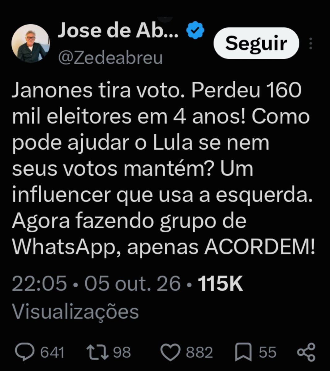 Kabulozocensura's tweet photo. O bafo de tábua de chiqueiro tá pistola com o propagador de Fake News o Janones...
Nessa eu torço pela briga , dois inúteis 🤣 https://t.co/2Y4NDsN9Kc