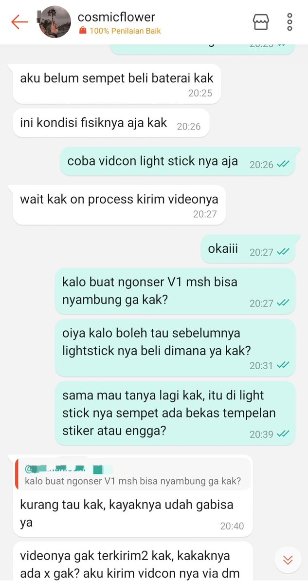 callmeyuun's tweet photo. ini bukti modusnya: awalnya mau vidcon + nunjukin detail barang supaya keliatan meyakinkan, tapi setelah DP masuk dan waktunya pelunasan malah ngilang. Teume please hati-hati, jangan gampang percaya cuma karena seller mau vidcon. https://t.co/PuXLmmObeC