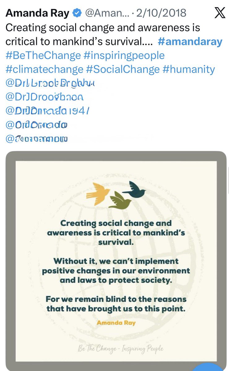AmandaRay02's tweet photo. Hard Wake-Up Call

Social media was meant to be a place where we could share ideas, challenge assumptions, learn from each other, and maybe build something better for the generations coming after us. That was the intention. That was the hope.

But that’s not what we’ve created.

Instead, we’ve built a space where oversimplified quotes and personal opinions are dressed up as #fact and #truth, ignoring real human conditions and real complexity. And the moment you offer a different perspective, not hostility, not disrespect, just a thought that doesn’t fit the script, you’re labelled critical, toxic, negative, or “not aligned.” The responses aren’t reflective; they’re demeaning.

We say we want accountability, respect, honesty.
We just don’t want them applied to ourselves.

Social media has become a mirror of the world we’re living in: adults hiding behind screens, posting moral lessons they don’t live by, ignoring the consequences of their own behaviour while preaching about everyone else’s. It’s a bubble of self importance disguised as wisdom.

And here’s the part no one wants to hear:

We are failing the next generation.

The warning signs were there years ago, but we ignored them. I wrote the quotes attached below 10 years ago, and it breaks my heart that they are far more relevant today than they were a decade ago.

We complain about governments, leaders, systems, yet refuse to take responsibility for the culture we’re creating online. We blame the world for being a mess while contributing to the mess every day through our words, our reactions, and our refusal to think beyond our own bubble.

Sometimes I tell my friends I wish I had never left the remote community where I once lived and worked. Yes, it could be hostile and violent. Some days were incredibly difficult.

But there was a difference.

Many of the people there were grateful for my experience. They wanted to learn. They wanted different perspectives. Most importantly, they wanted to make things better for the younger generations coming after them.

Think about that.

I lived in an environment where hostility and violence could be part of everyday life, yet I still witnessed people willing to listen, learn and try to do better.

And sometimes I find less willingness to do that on social media.

That tells you something.

So I’m stepping back from posting and instead focusing my efforts on writing a book. It seems Nana’s old fashioned wisdom versus social media has a market after all. 🤣

I will still occasionally share some of the graphics that will be used in the book, based on my experiences here on X.

I won’t be posting regularly, but I will still be around because I have found a wonderful group of people here who appreciate me for who I am. People who can share ideas, laugh, disagree, support each other and still treat each other with respect.

They represent what social media was meant to be.

If this feels uncomfortable, it should.
It’s meant to.

#AmandaRay #truth #HumanityFirst #SocialMedia