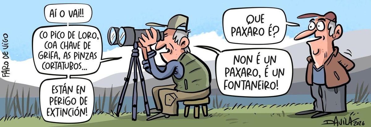 FansLuisDavila's tweet photo. En perigo de extinción!
#Profesionais #Fontaneiros
#Davila #HumorGalego
𝗦𝗲𝗴𝘂𝗲𝗻𝗼𝘀 𝗲𝗻 𝗜𝗡𝗦𝗧𝗔𝗚𝗥𝗔𝗠
https://t.co/bDmbjjqhUU https://t.co/AEzI5MuVqW