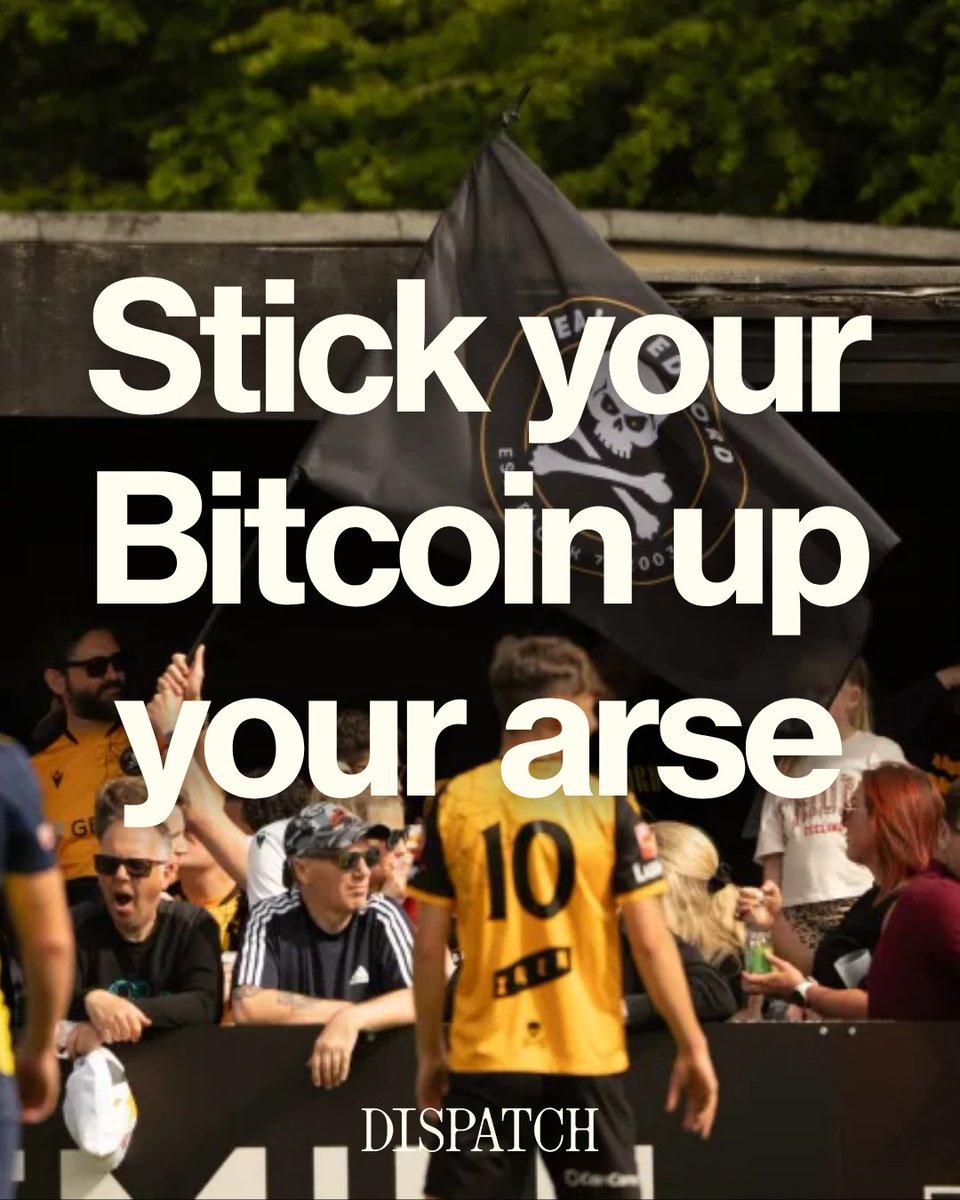 dispatch__media's tweet photo. Can Bitcoin buy a place in the Premier League?

A Bitcoin millionaire bought a tiny non-league club in Bedford. 

Four years and three promotions later, the Winklevoss twins are backing him too.

@edcmpbl reports: https://t.co/Nt1t4pg7I3