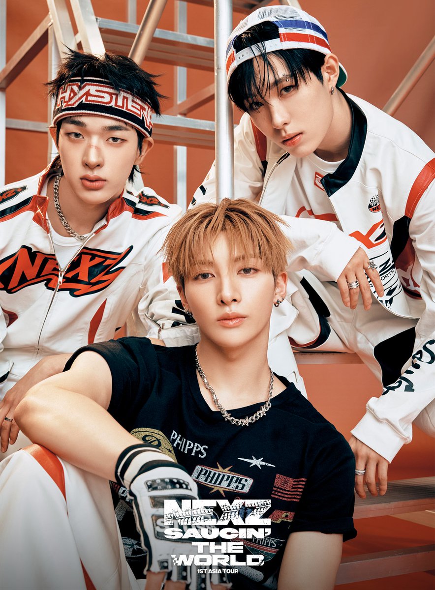 NEXZ_official's tweet photo. NEXZ 1ST ASIA TOUR 
<SAUCIN' THE WORLD> IN SEOUL
OFFICIAL MERCH UNIT TEASER IMAGE

#TOMOYA
#YU
#HYUI

#NEXZ
#SAUCIN_THE_WORLD_IN_SEOUL
#NEXZ_ASIA_TOUR https://t.co/yVHAsiBteb