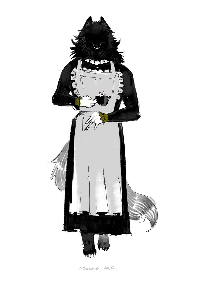 MochaKuro_'s tweet photo. 🐺maid https://t.co/TZrvD9E5mr