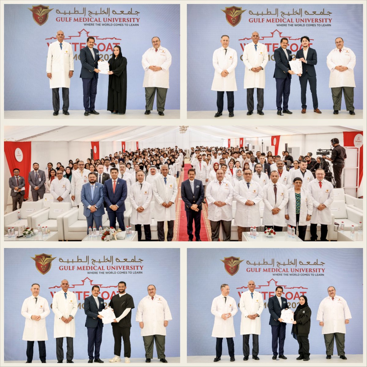 gulfmedicaluniv's tweet photo. The College of Dentistry at Gulf Medical University recently celebrated its annual White Coat Ceremony 2026
Read more: https://t.co/vTeqz5R5I2
#GulfMedicalUniversity #GMU #CollegeOfDentistry #WhiteCoatCeremony #DentalStudents #FutureDentists #ThumbayMedicity https://t.co/8OSPx4W98X