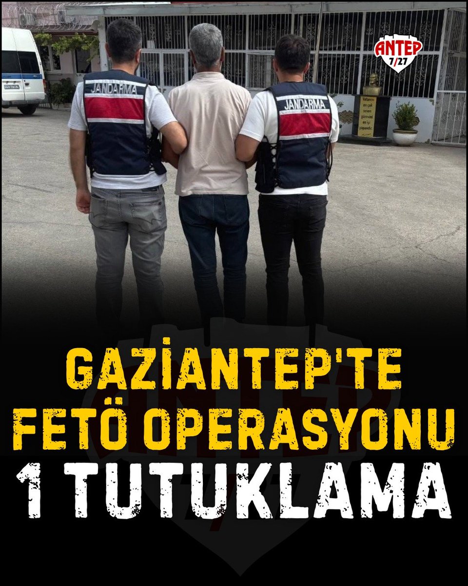antep7_27's tweet photo. Gaziantep'te Jandarma ve MİT'in ortak operasyonuyla, FETÖ/PDY üyesi olmaktan hakkında 6 yıl 3 ay kesinleşmiş hapis cezası bulunan R.U., Şahinbey'de yakalanarak tutuklandı. https://t.co/iEPzOzebxt