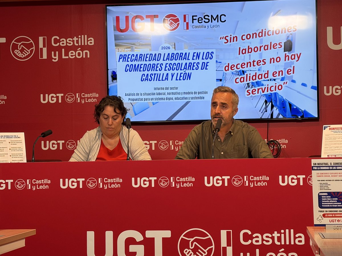 FeSMC_cyl's tweet photo. 📢Hoy damos a conocer nuestro informe sobre la precariedad laboral en los comedores escolares de CyL

🗣️ Ponemos cifras y propuestas para exigir un cambio de modelo

🍽️ Ratios justas
👩‍🍳 Empleo y salarios dignos
📚 Reconocimiento profesional
✅ Calidad por encima del precio https://t.co/YQHQCtKDvJ