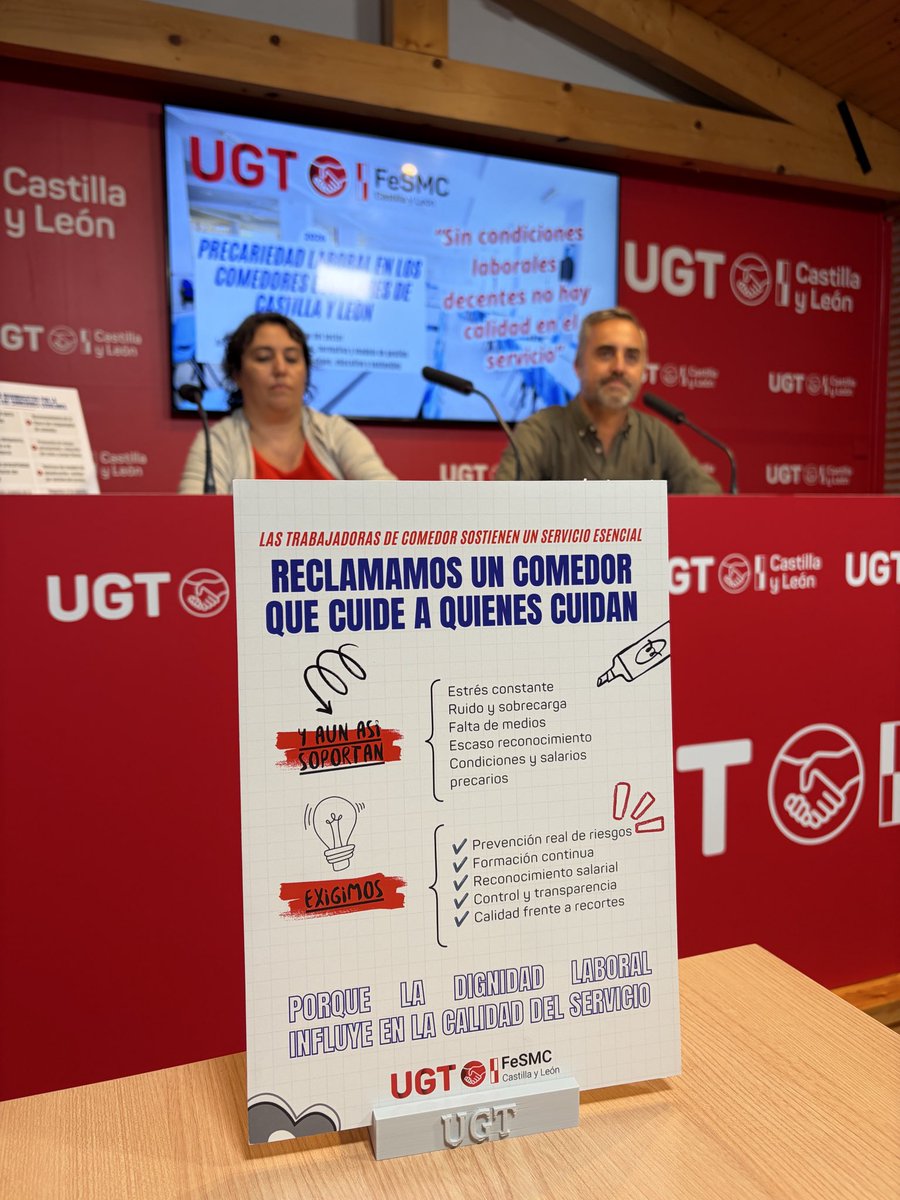 FeSMC_cyl's tweet photo. 📢Hoy damos a conocer nuestro informe sobre la precariedad laboral en los comedores escolares de CyL

🗣️ Ponemos cifras y propuestas para exigir un cambio de modelo

🍽️ Ratios justas
👩‍🍳 Empleo y salarios dignos
📚 Reconocimiento profesional
✅ Calidad por encima del precio https://t.co/YQHQCtKDvJ