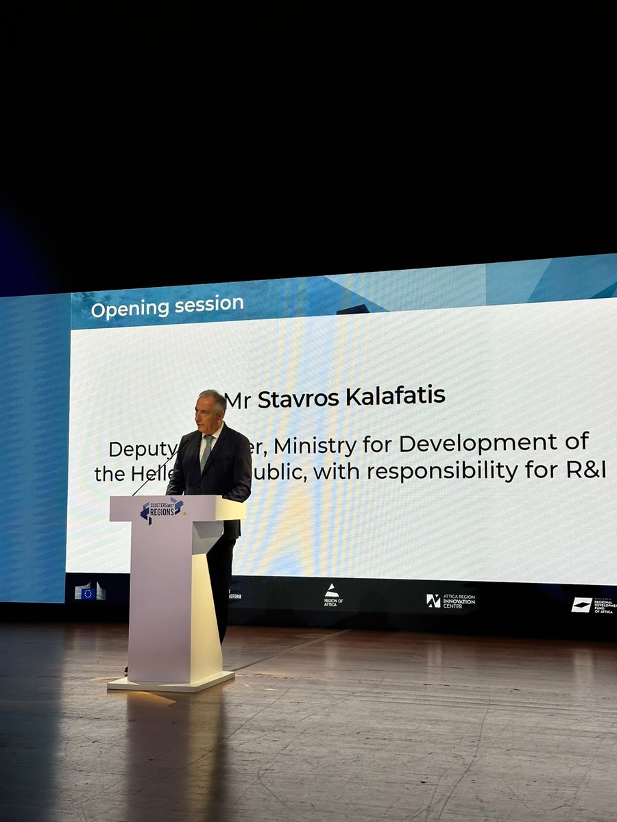 kalafatis_st's tweet photo. Στο ευρωπαϊκό συνέδριο «Clusters Meet Regions»: Η καινοτομία δεν είναι ακαδημαϊκή άσκηση – Είναι η πιο φιλολαϊκή κοινωνική πολιτική της εποχής μας! Δημιουργεί ποιοτικές θέσεις εργασίας & φέρνει νέο πλούτο για όλη την κοινωνία. #Kalafatis #Innovation #CMR2026 https://t.co/uI41HB9KQH