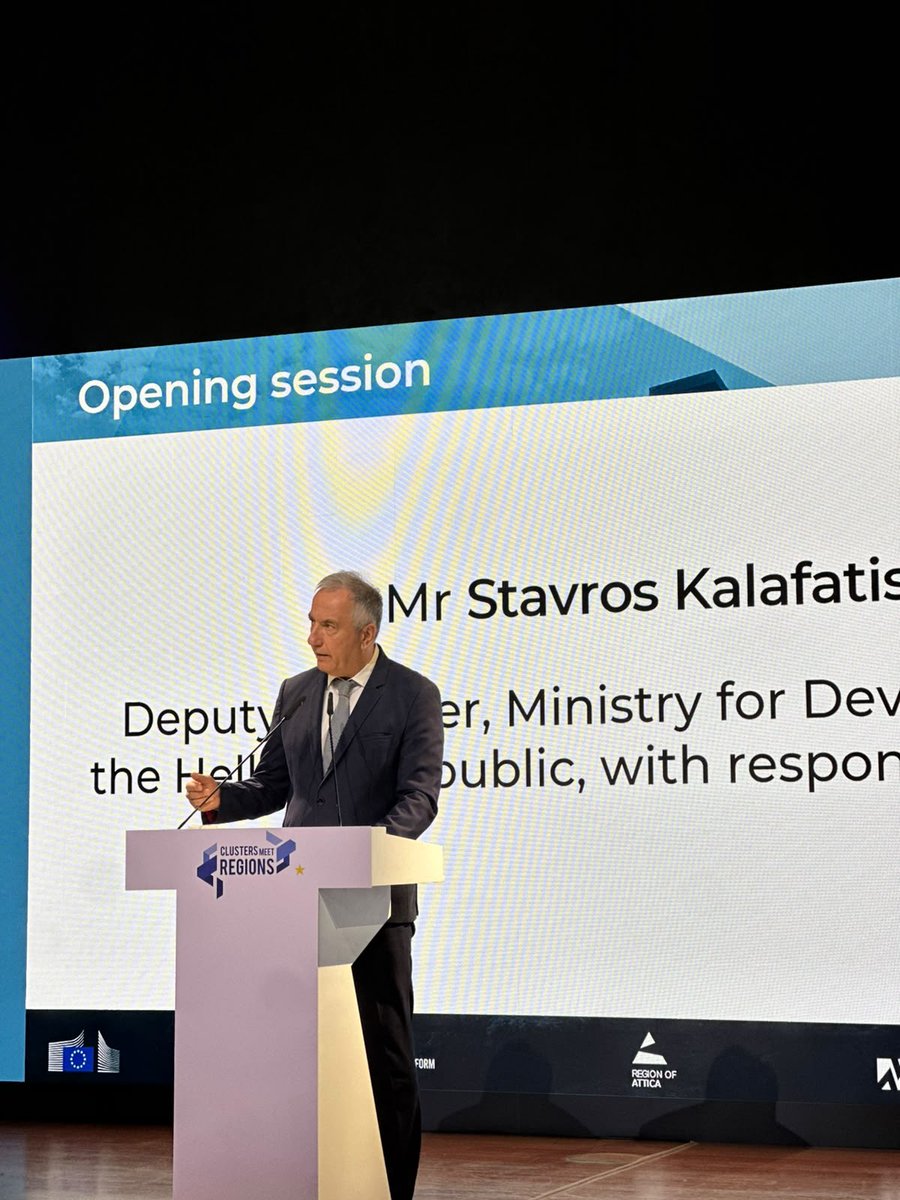 kalafatis_st's tweet photo. Στο ευρωπαϊκό συνέδριο «Clusters Meet Regions»: Η καινοτομία δεν είναι ακαδημαϊκή άσκηση – Είναι η πιο φιλολαϊκή κοινωνική πολιτική της εποχής μας! Δημιουργεί ποιοτικές θέσεις εργασίας & φέρνει νέο πλούτο για όλη την κοινωνία. #Kalafatis #Innovation #CMR2026 https://t.co/uI41HB9KQH