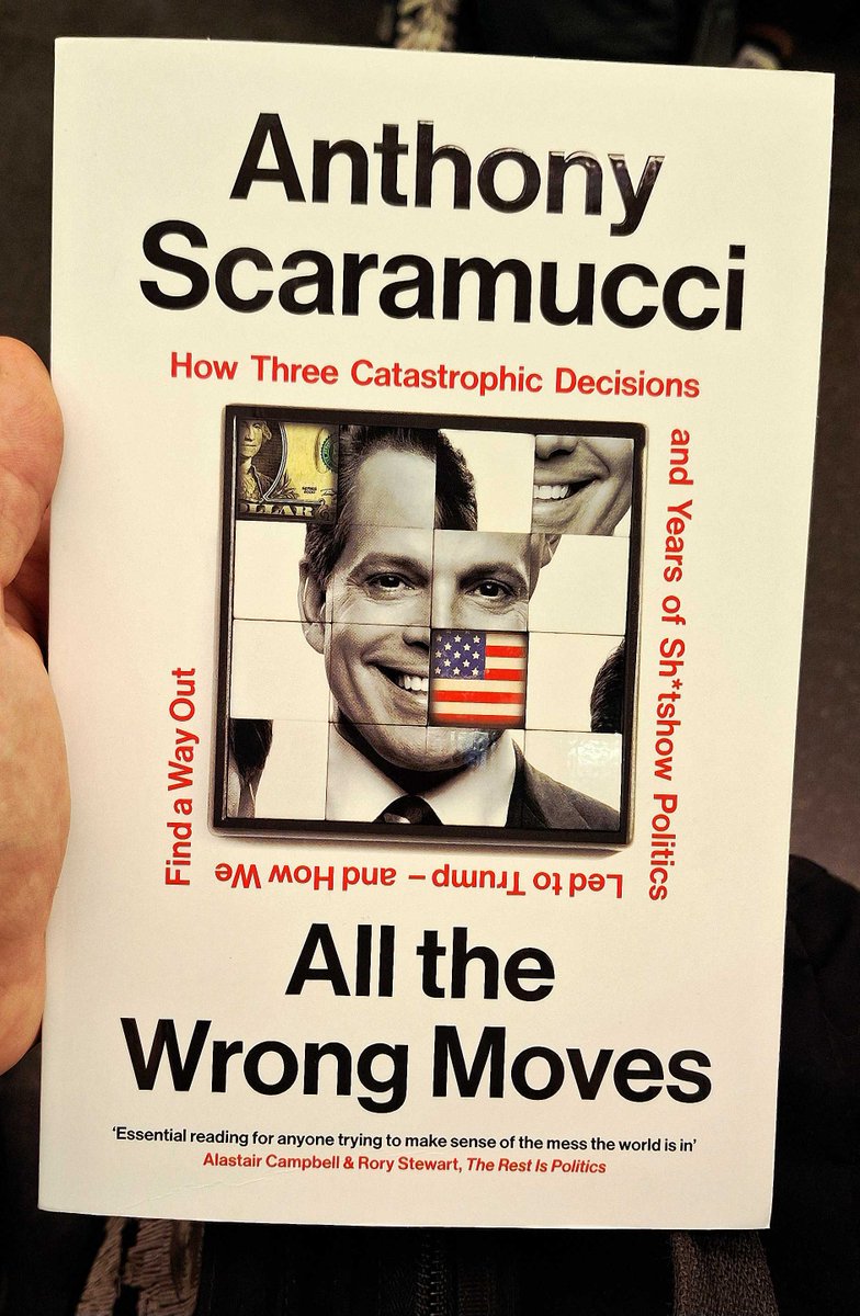 KonradAdams's tweet photo. Finally, the new book by @Scaramucci has reached Poland! 📚

I’ve been waiting for this one, so I’m making 'All the Right Moves' and diving straight in - despite already having three other books open on my desk. 😉📖

#AllTheWrongMoves https://t.co/awClKA7NvB