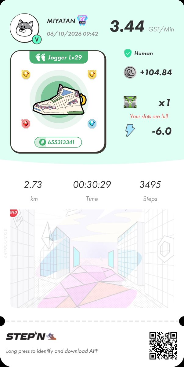 STEPN82291017's tweet photo. 今日は1h Run。久々の晴天の下のRun。気分良かったけどやっぱり暑かった💦
STEPNアクティベーションコードどうぞっ
66115549
#STEPN
#activationcode
#stepnactivationcode
#STEPNGO https://t.co/o8BLCIHaKA