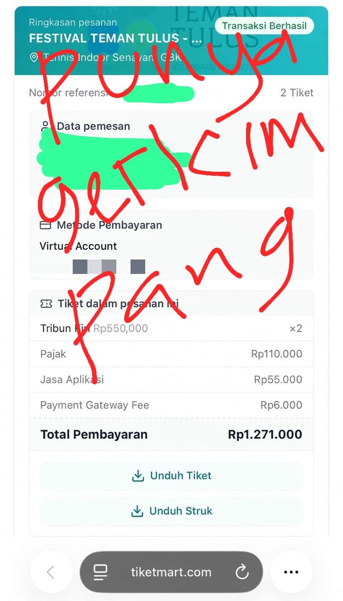 gerlcimpang's tweet photo. wts // want to sell FESTIVAL TEMAN TULUS

 Tribun Kiri - 2 tix 
💸 870k/tix 
✅ full payment, no hnr or dp 50%
✅ dianter tuker tiket

‼️ serious buyer only, cek testi di pinned
💌 DM for more info

t. wts wtb lfb jual https://t.co/JWu7z0tw5s