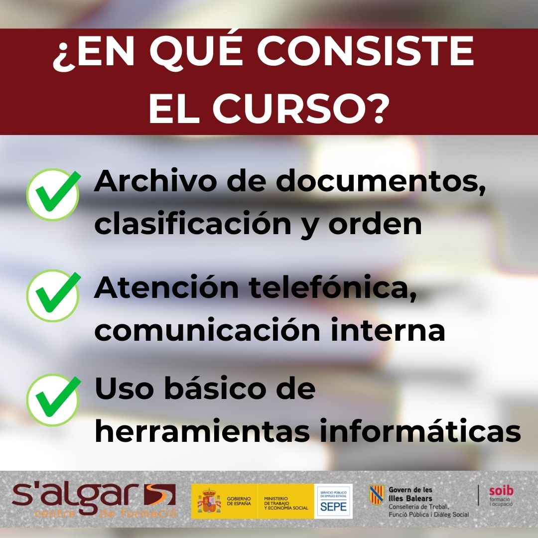 salgarformacio's tweet photo. Fórmate en administración
En @salgarformacio tenemos el curso para ti
Financiado @soibgoib con la participación #SEPE
📍Felanitx
📆20 de octubre
Plazas limitadas
https://t.co/2KARNTWC6S
☎️971 82 58 94
#GestiónAdministrativa #FormaciónSAlgar #CursosGratuitos https://t.co/dMPlxqhuZE
