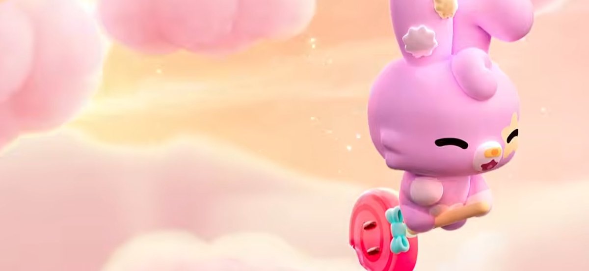 mimityandaisuki's tweet photo. もうね、ハルアのキャラクターがムキムキウサギ！みたいだったら😭
出来れば、ピンクのふわふわしててスティックもしくは箒に乗ってるような夢可愛いウサギちゃんだったらいいな♡って思ってたら、ほぼそのままが来て良かった♡
可愛いね♡一生愛しちゃう♡ https://t.co/LwjKfmIOuV