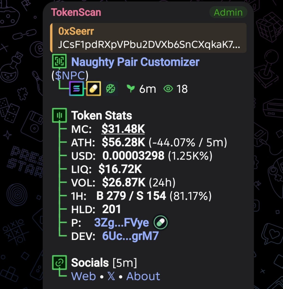 0xSeerr's tweet photo. Entry $NPC

CA> JCsF1pdRXpVPbu2DVXb6SnCXqkaK72icxKFLYJVnpump https://t.co/6LvFh4Te0j