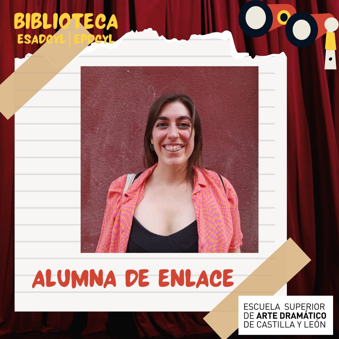 JimenaAlmenara's tweet photo. Este curso volvemos a contar con Ada Gurdiel Pérez como #AlumnaDeEnlace con el resto del alumnado. Voluntariamente se encarga de pasar mensajes a l@s compañer@os sobre anuncios, incidencias, eventualidades que suceden en la #Biblioteca de la #ESADCYL https://t.co/nUHyrqcnPf
