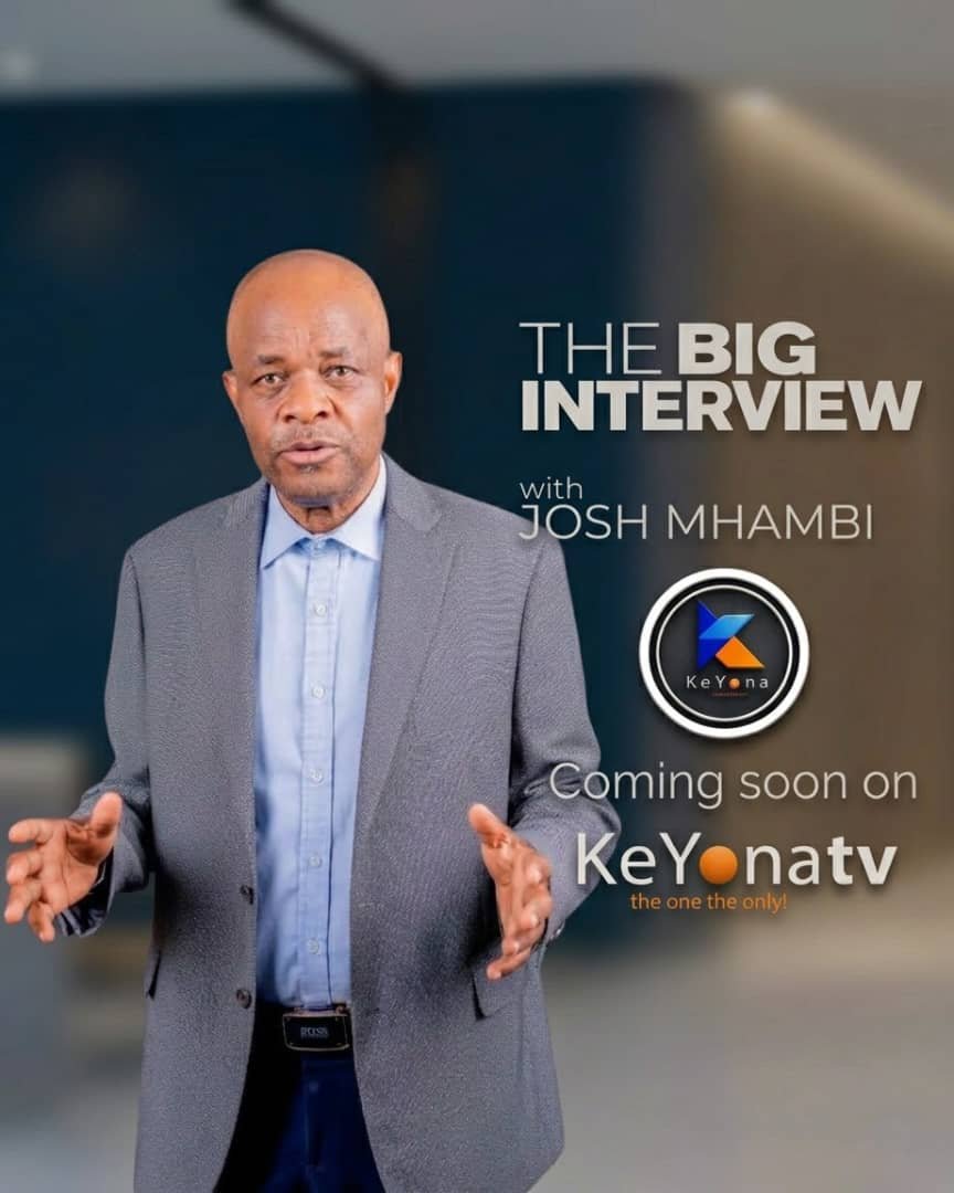 KeyonaTv's tweet photo. You’ve seen the face. Now get ready for the conversation! 

The Big Interview is just getting started. Expect personalities, perspectives and moments you won’t see coming.

#TheBigInterview #KeYonaTV #JoshMhambi https://t.co/wVViHR50U0