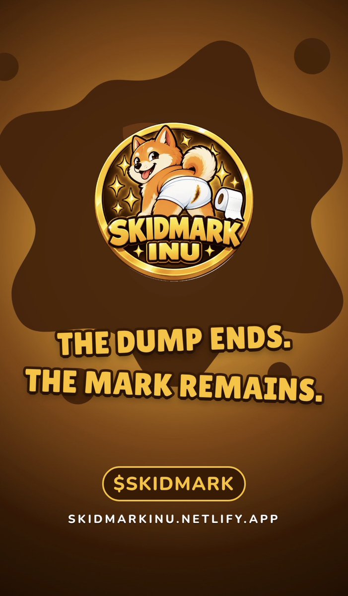 SkidmarkInsb's tweet photo. #SkidmarkInu #SKIDMARK #Fartcoin #Solana #SolanaMemecoin #Crypto #Memecoin #MemeCoin #CryptoCommunity #CryptoMemes 💩📉 https://t.co/E6JlLfwRdt