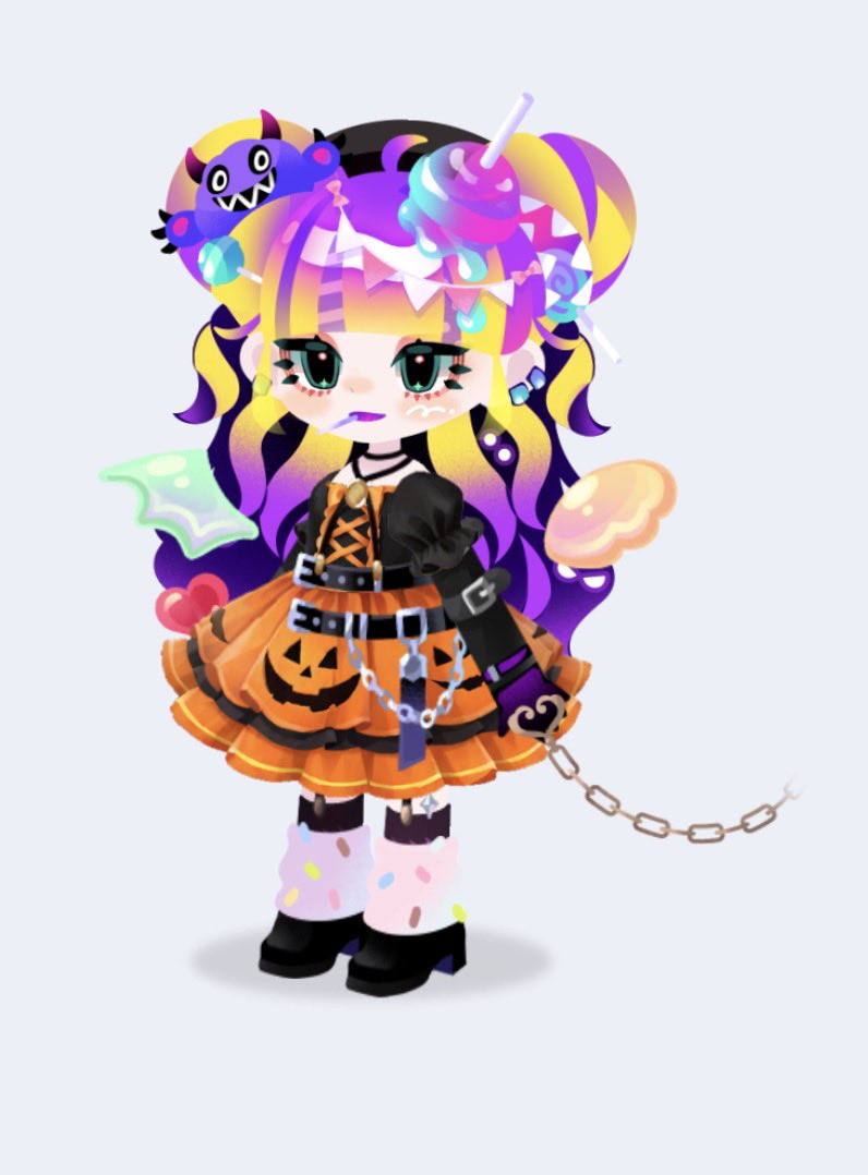 runapokeyuni's tweet photo. 👻+🍬=🎃
 #ポケユニ
 #ポケユニコーデ https://t.co/OzgfWCGlRl