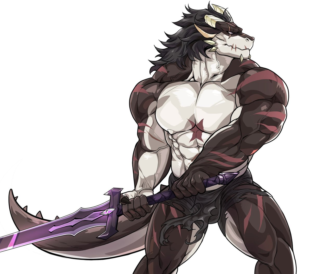 HuzkyBoiz254's tweet photo. "Blade raised. Battle awaits ⚔️"

[ Commissioned artwork of my dragon OC! 🐉✨ ]
Amazing art by @phupoppoV2 🥰

#furry #dragonart https://t.co/IrcCO8a7O6