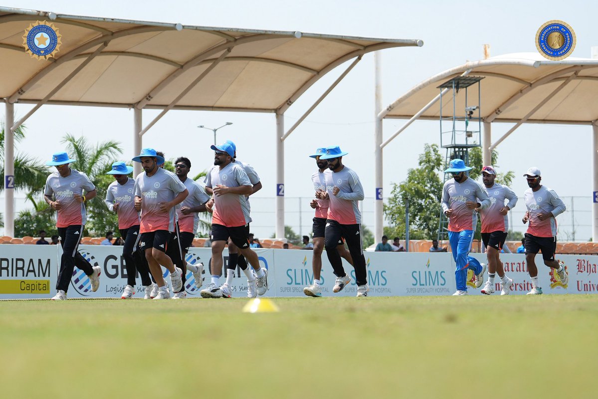 CApondicherry's tweet photo. The final preparations before the One-Day action gets underway. 🔥
#CAP #CricketAssociationofPondicherry #PondicherryCricket #INDvsAUS https://t.co/sLZLxZDkCn