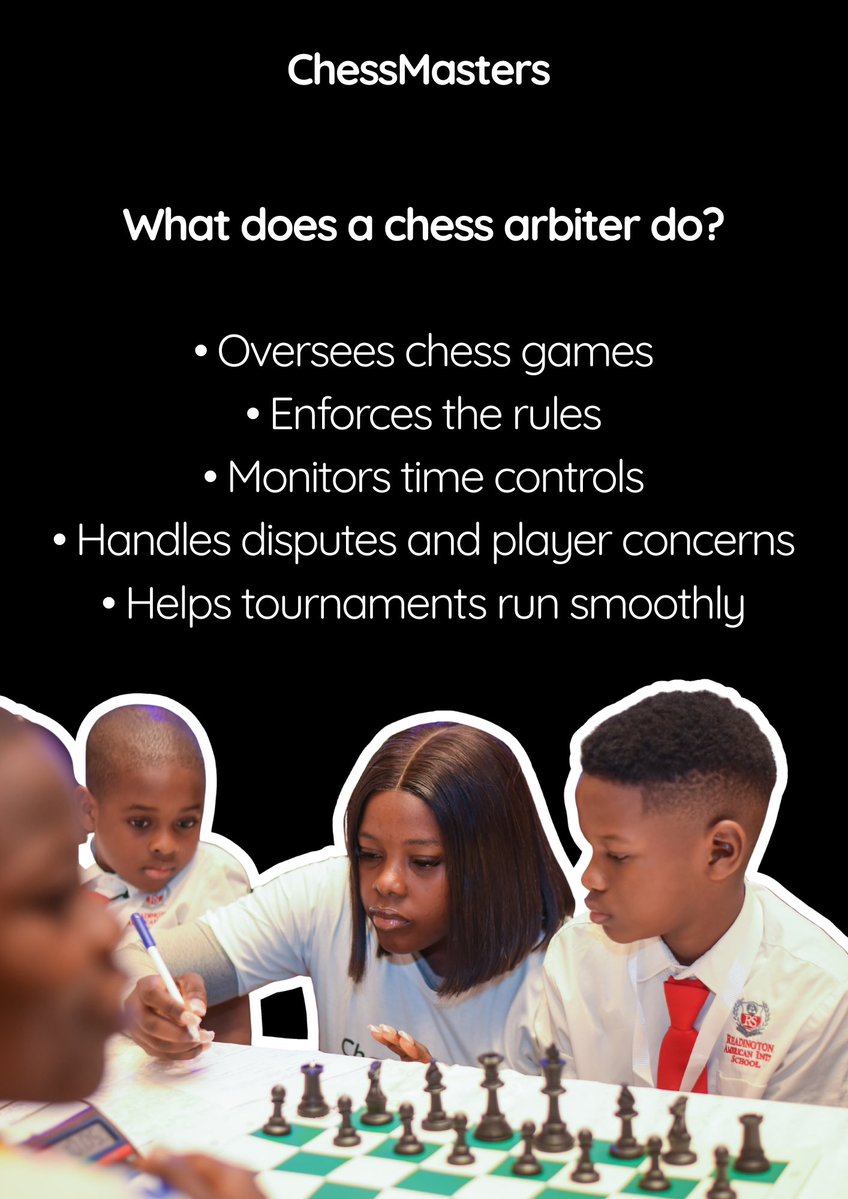 ChessMastersHQ's tweet photo. Did you know playing chess goes far beyond just being a player?
There's a whole world around the game,
In Chess Beyond the Board, we're exploring some of the people and roles that help make the game what it is.
#ChessMasters #ChessInNigeria #ChessEducation https://t.co/Gx00g0ojft