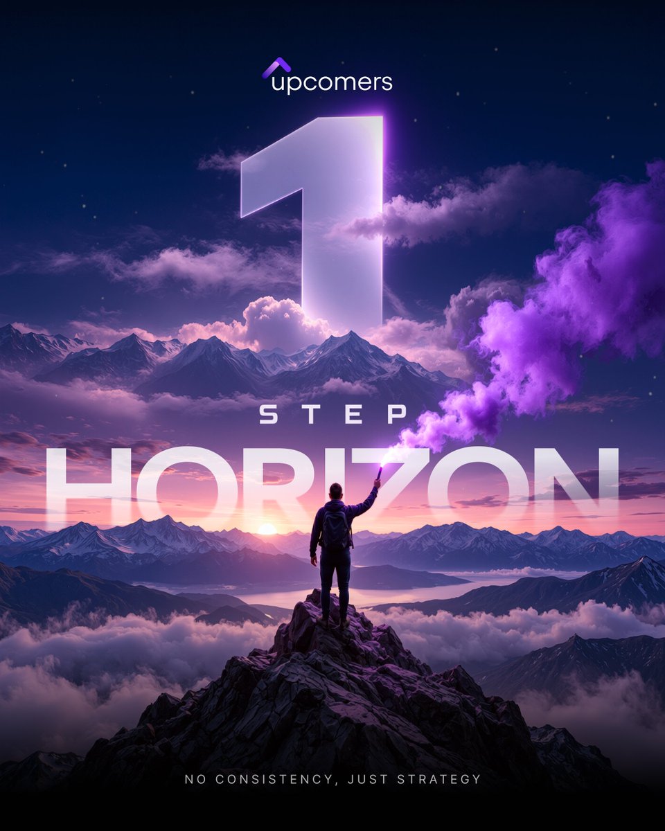 upcomers_com's tweet photo. One phase. No consistency rule.
A new HORIZON⚡️

To celebrate the launch, we're giving away 3x $50K HORIZON accounts.

Want yours?

✔️Follow @upcomers_com 
✔️Like & repost
✔️Reply "HORIZON" below

Three winners. Your next challenge is on us🏆