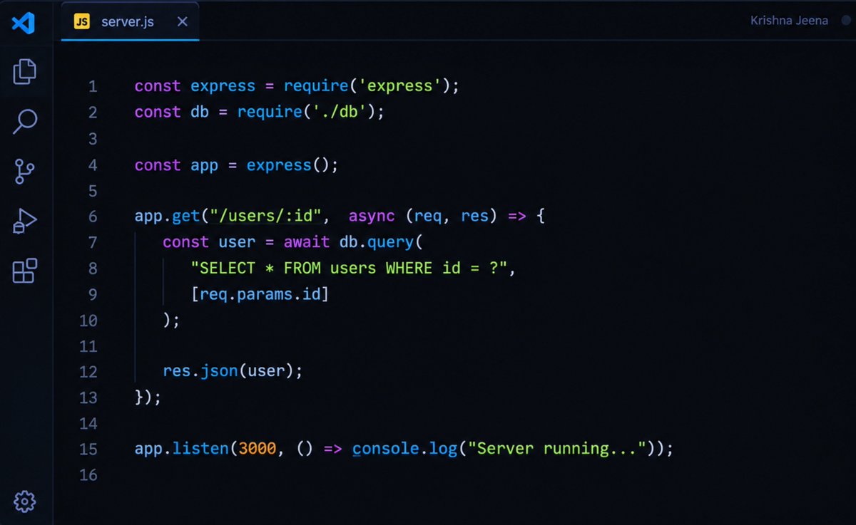 JeenaKrish91074's tweet photo. If you are not a vibe coder:

Find the error. https://t.co/7WMTV8xpza