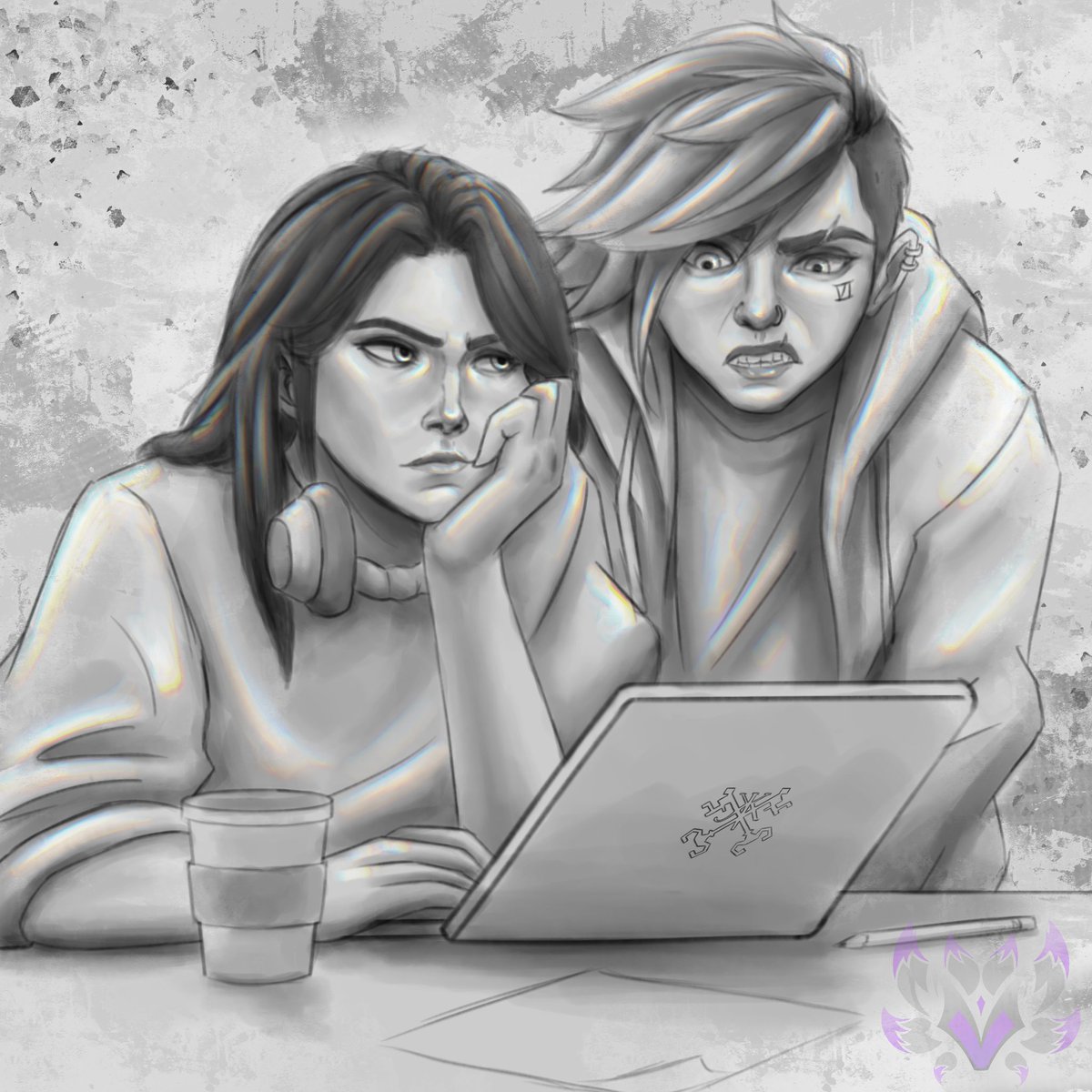 Vaporshine's tweet photo. Vi's face is literally my face when I need to study for anything, lol
Day 6: Studying
#caitvifanart #arcane #arcanefanart #vi #vifanart #caitlyn #caitlynfanart #wlw #leagueoflegends #leagueoflegendsfanart #wlwart #lesbians https://t.co/lVnu2FsUYF