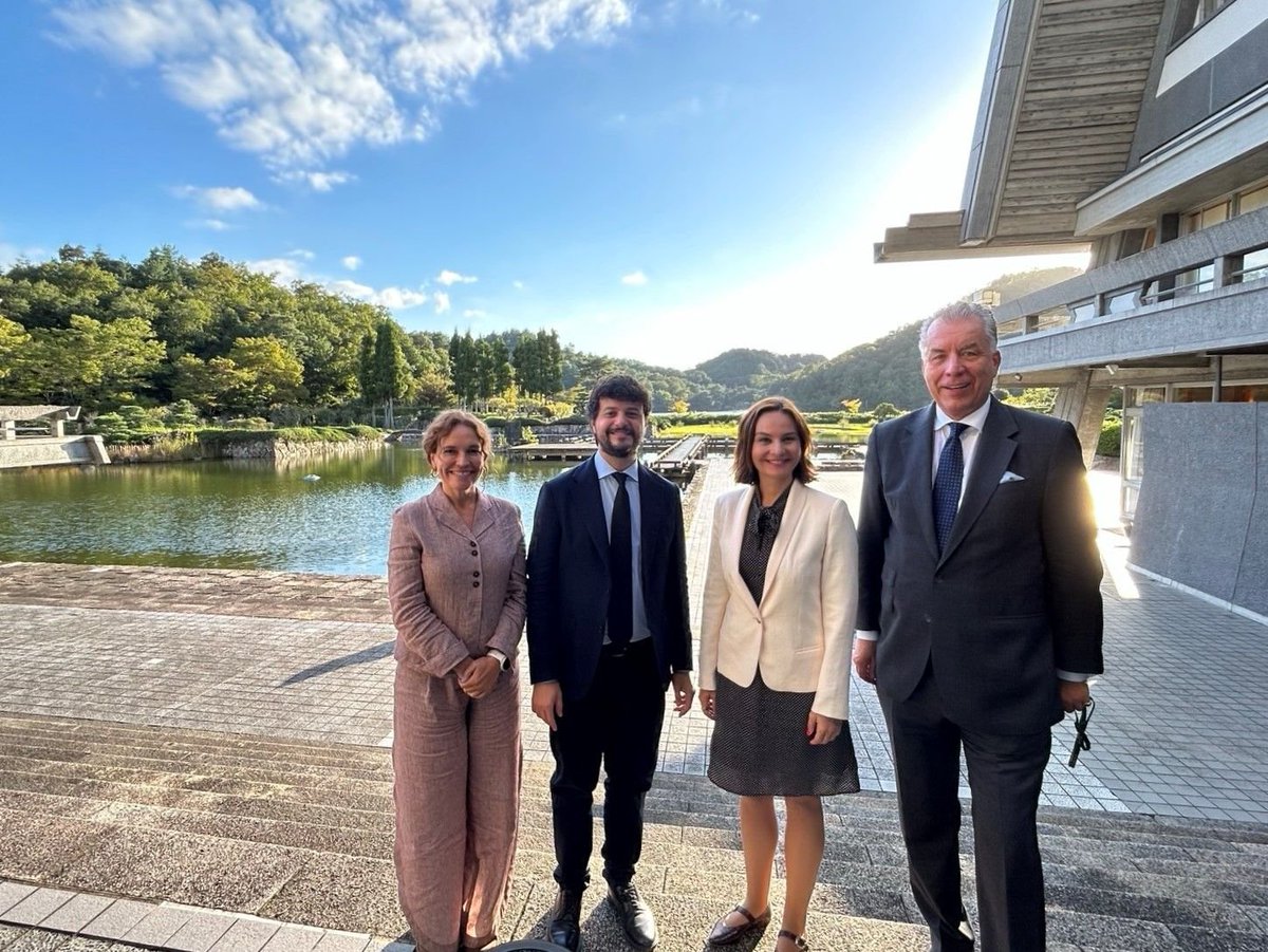EP_ScienceTech's tweet photo. The last days, a #STOA delegation was at the @stsforum in Japan to strengthen international cooperation in science &amp; tech.

They discussed digital sovereignty, the future of science diplomacy &amp; the ethical implications of AI.

@linagalvezmunoz @avasconcelos_il @brandobenifei https://t.co/ovWdZg7nyH